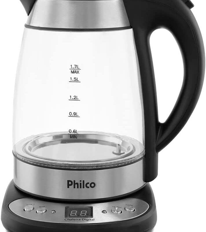 Chaleira Elétrica PHILCO Glass 1.7L